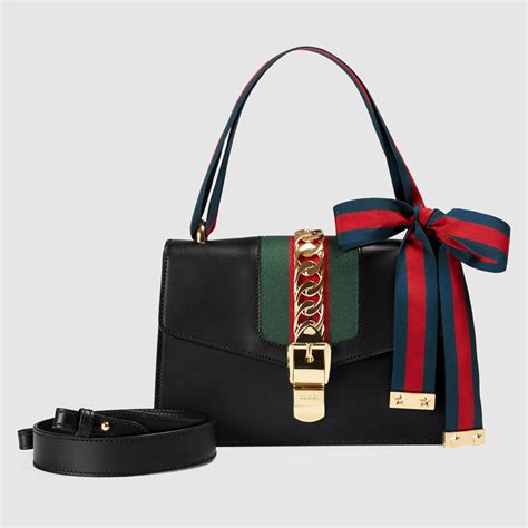 gucci sylvie leather shoulder bag ราคา|Gucci Sylvie Bag .